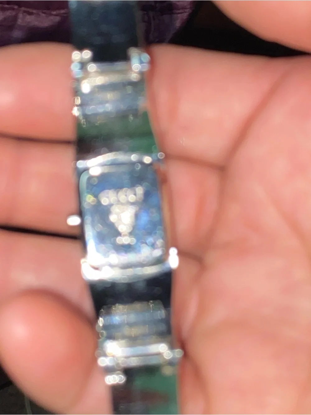 Gucci Silver Stainless Steel Bracelet Watch with Turquoise Dial